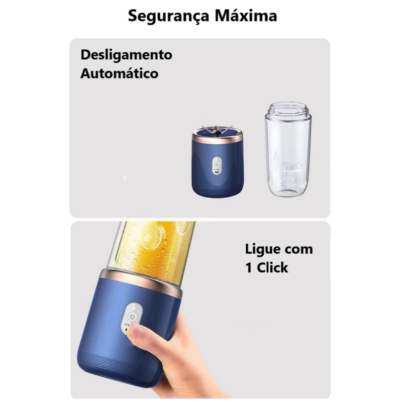 Mini Liquidificador Portátil 6 Lâminas