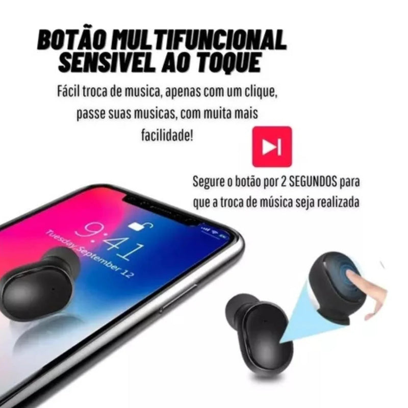 Fone De Ouvido Dual Led Bluetooth 5.0 Airdots Air Sem Fio