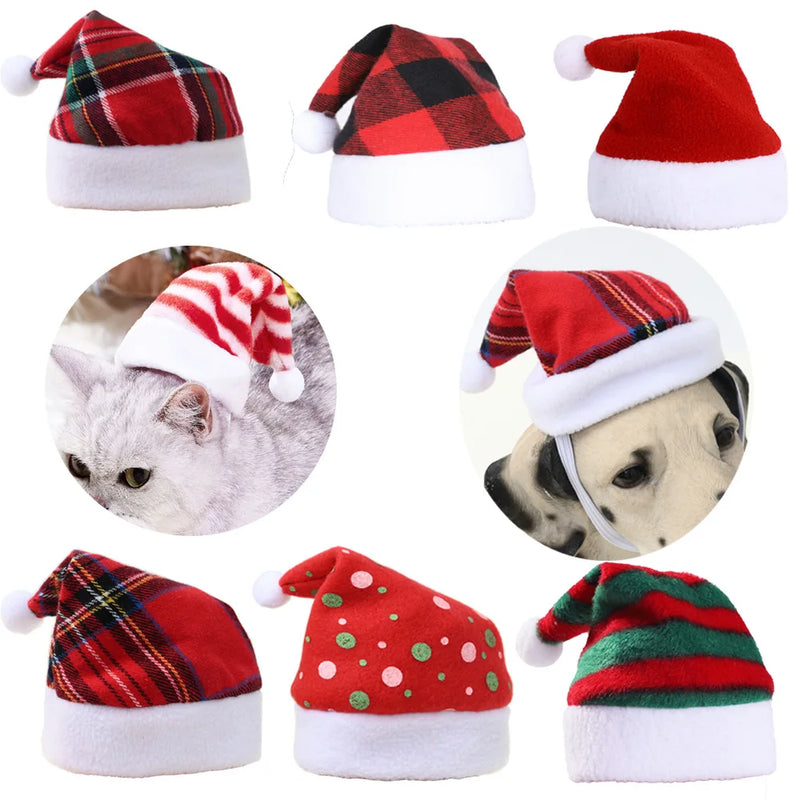 Chapéu de natal para cães e gatos.