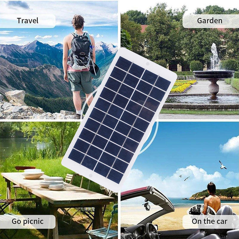 Carregador Portátil Painel Solar com saída do USB, para Celularl, 10W, 5V, 900MA